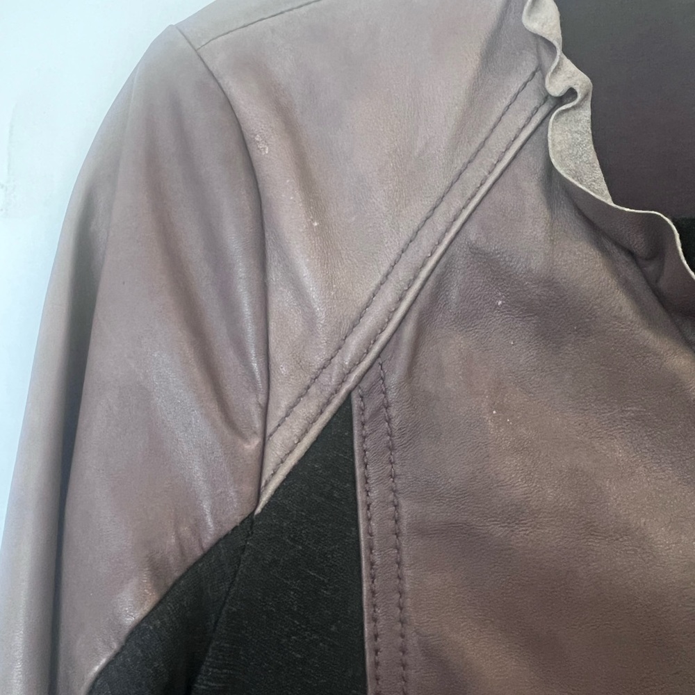 Hinge Size Small Brown Leather Jacket - image 5